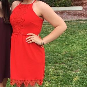 Francesca’s Red/Orange Dress